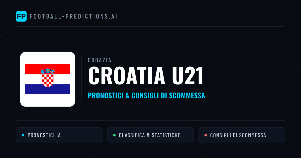Pronostici e Statistiche Croatia U21