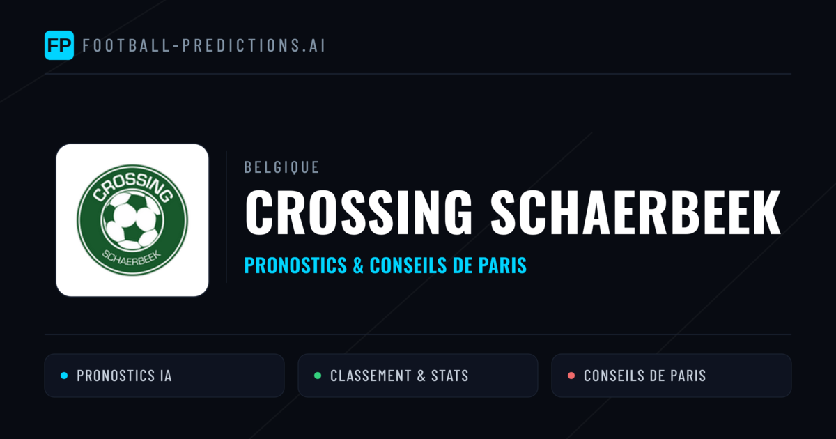 Crossing Schaerbeek Pronostics & Statistiques