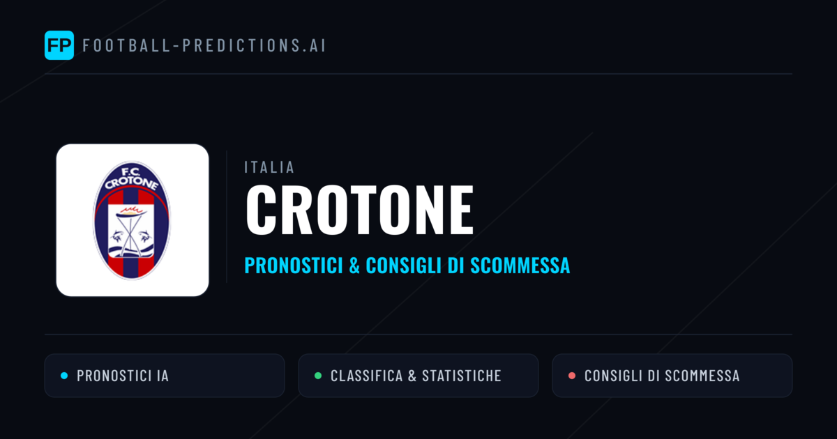 Pronostici e Statistiche Crotone