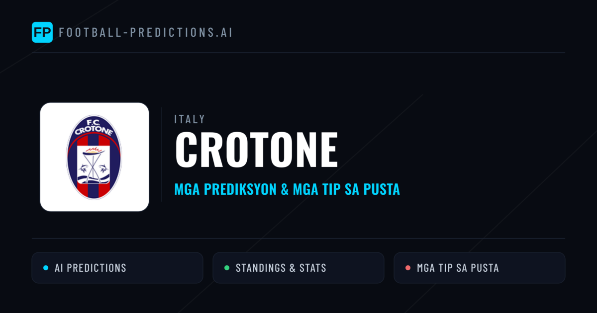 Crotone Predictions & Stats