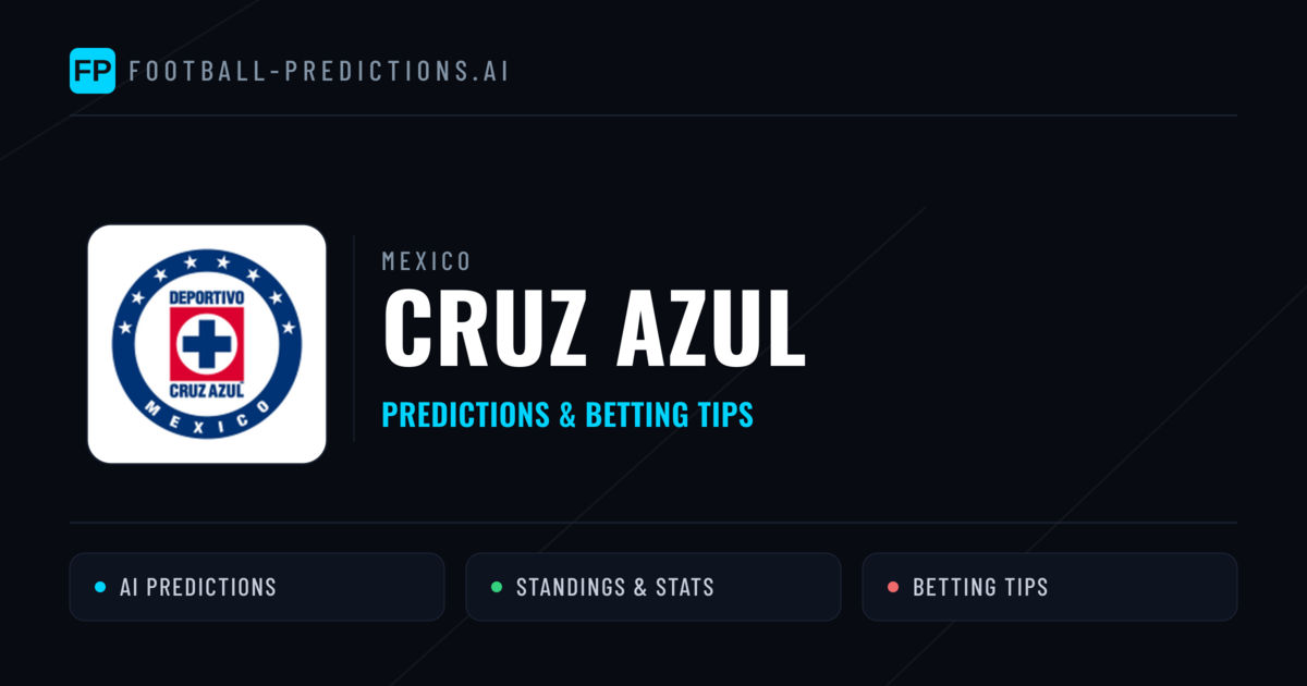 Cruz Azul Predictions & Stats