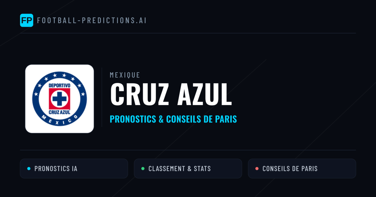 Cruz Azul Pronostics & Statistiques