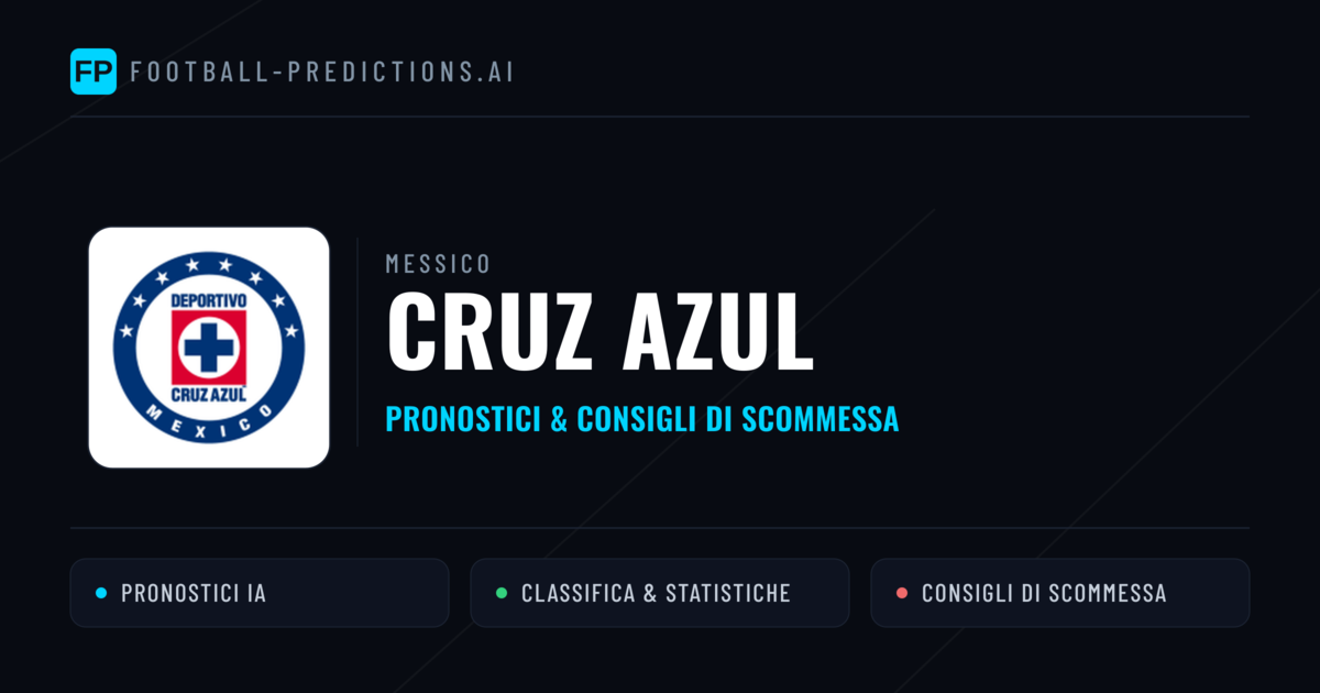 Pronostici e Statistiche Cruz Azul
