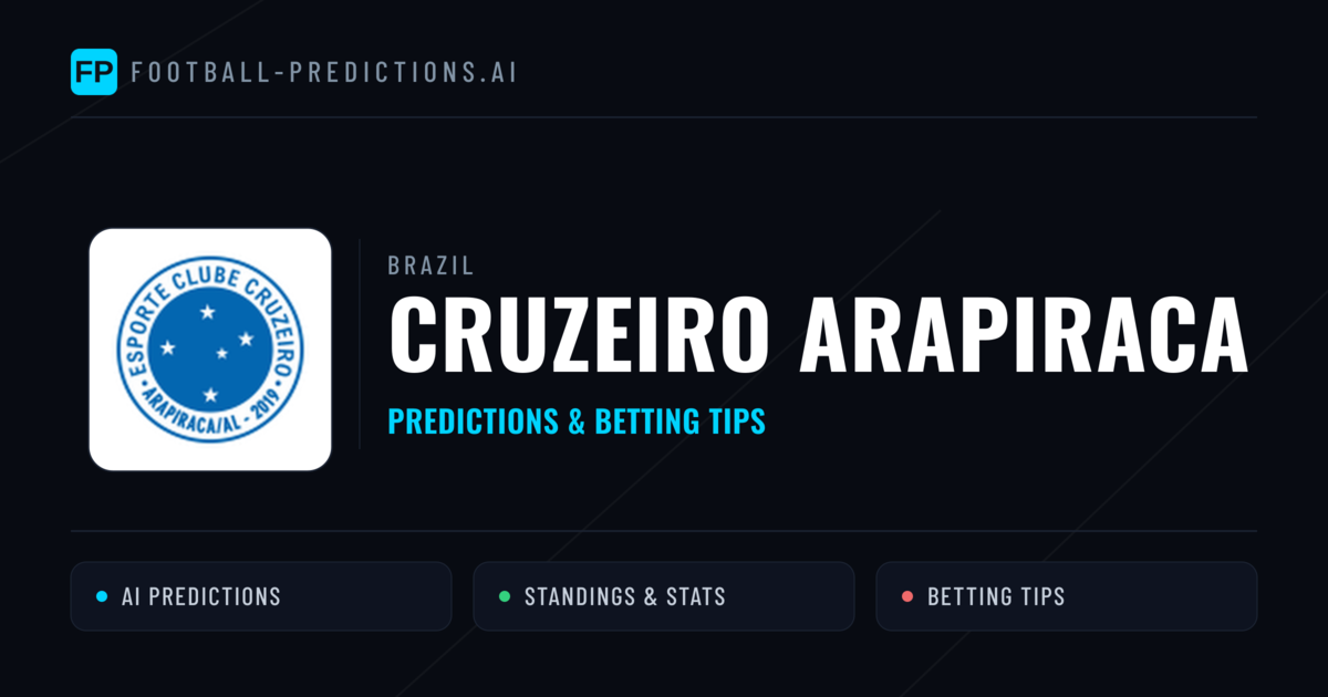 Cruzeiro Arapiraca Predictions & Stats