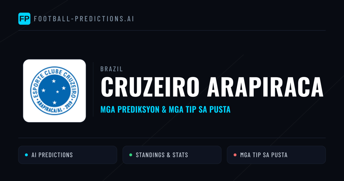Cruzeiro Arapiraca Predictions & Stats