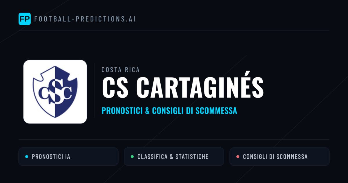 Pronostici e Statistiche CS Cartaginés
