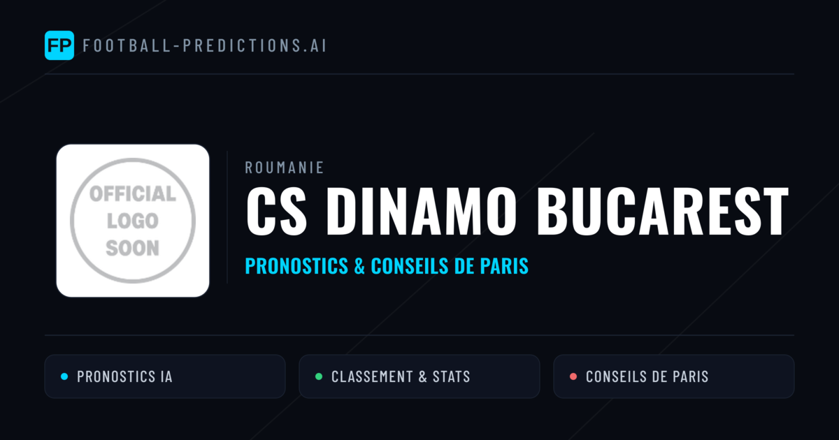 CS Dinamo Bucarest Pronostics & Statistiques