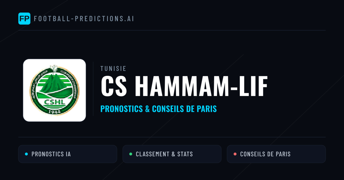 CS Hammam-Lif Pronostics & Statistiques