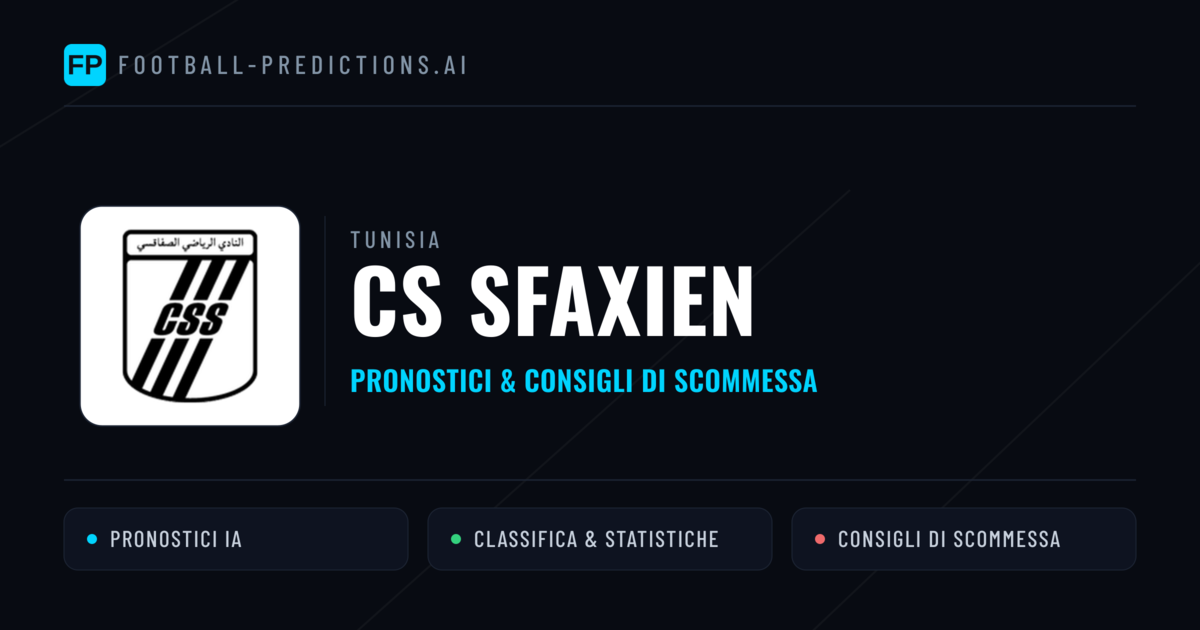 Pronostici e Statistiche CS Sfaxien