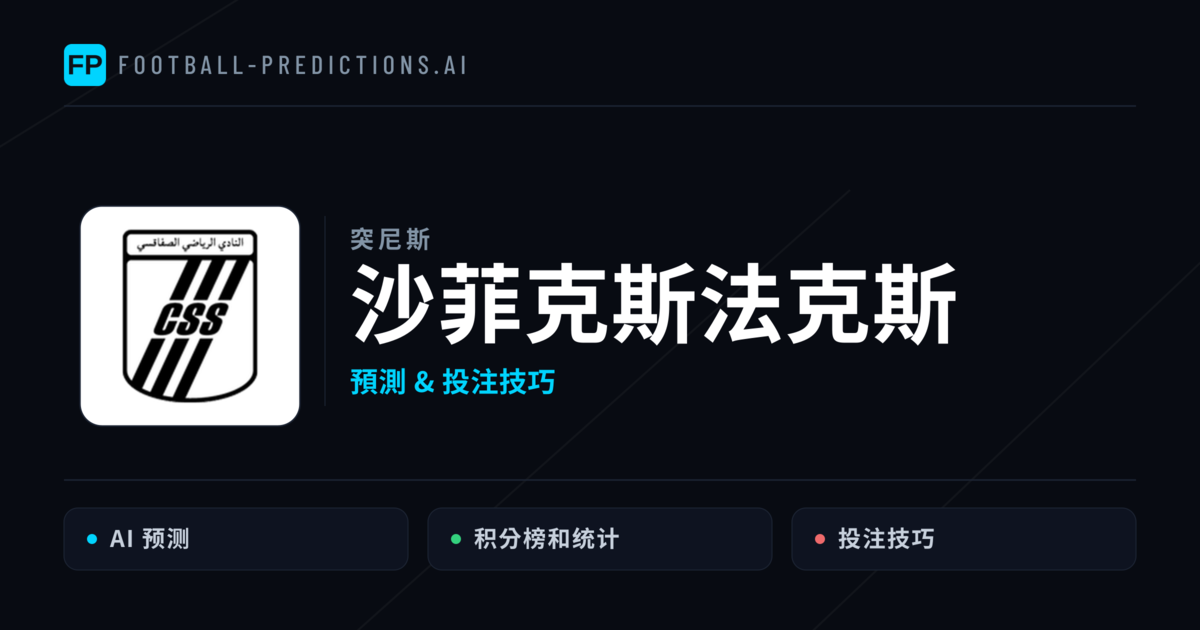 沙菲克斯法克斯 運彩分析|足球預測與數據