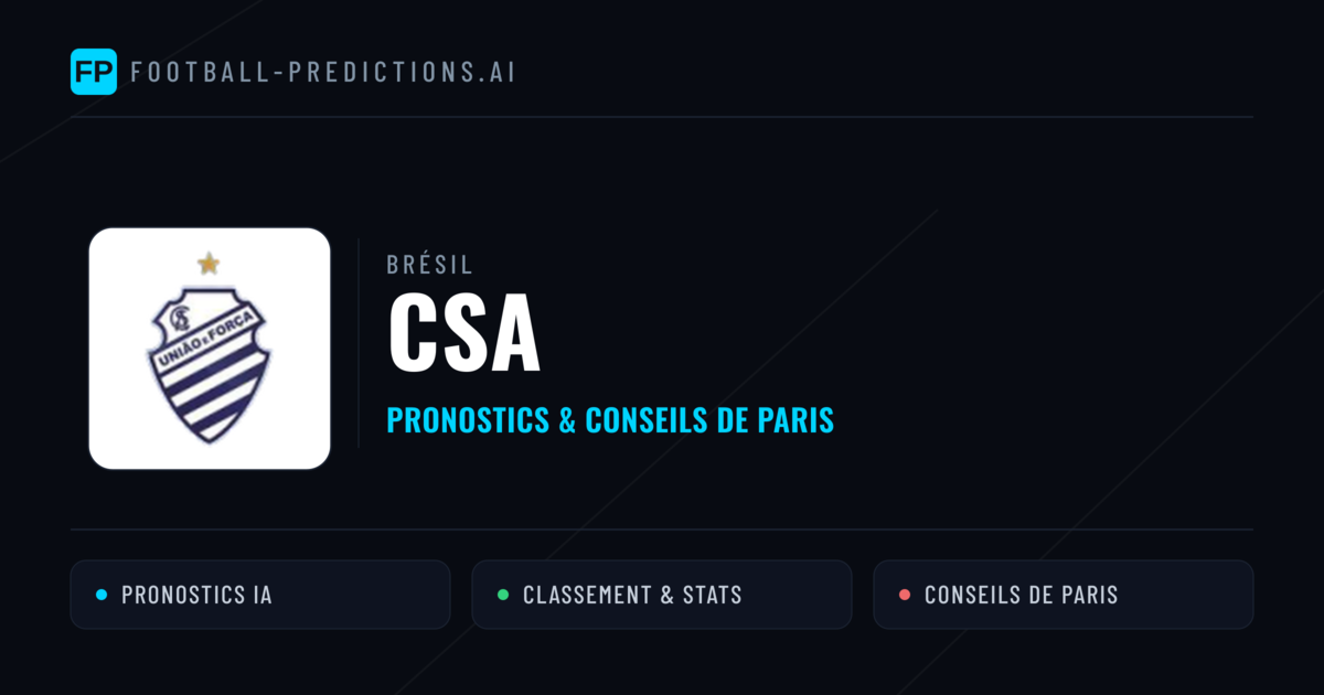 CSA Pronostics & Statistiques