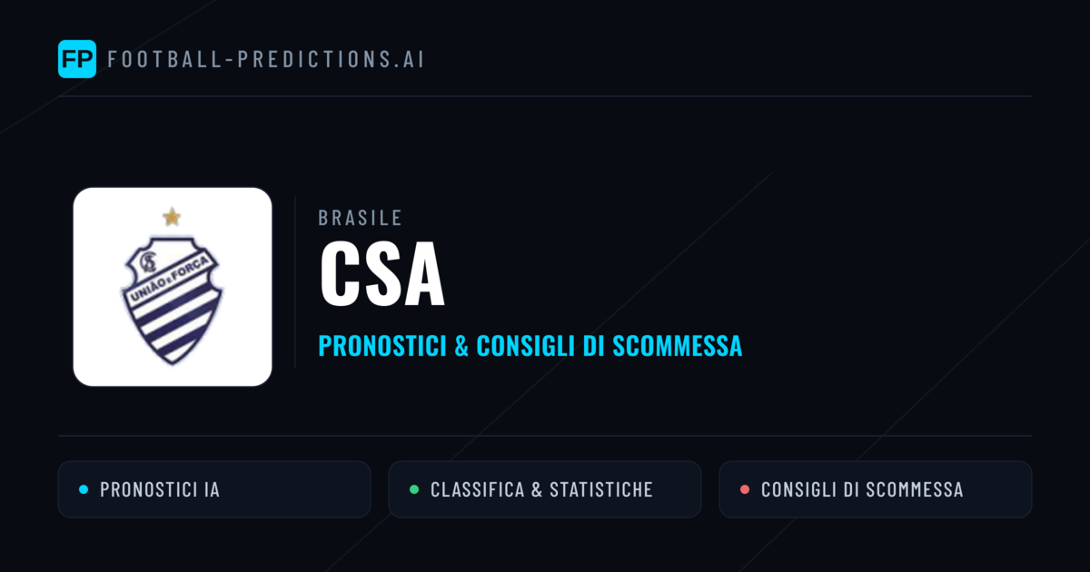 Pronostici e Statistiche CSA