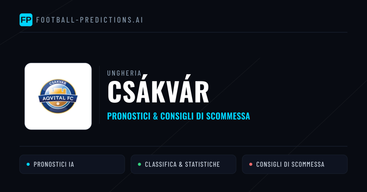 Pronostici e Statistiche Csákvár