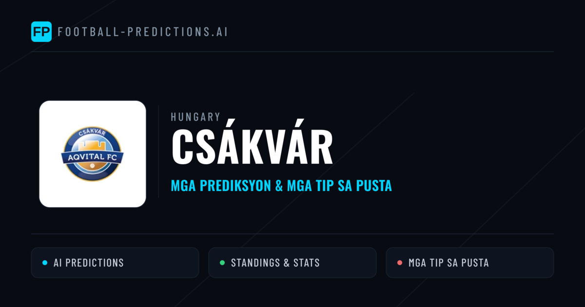 Csákvár Predictions & Stats