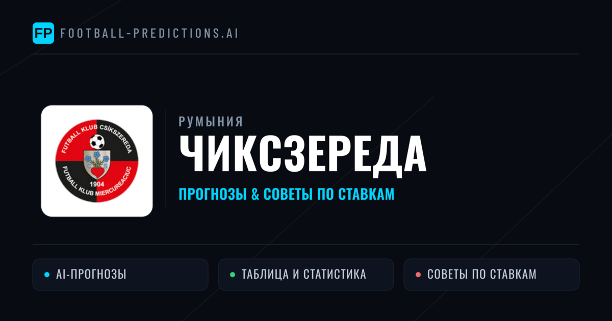 Чиксзереда прогнозы и статистика