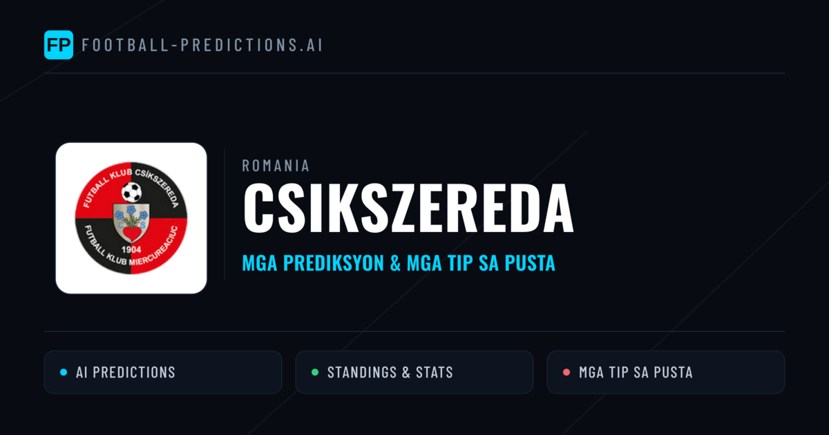 Csikszereda Predictions & Stats