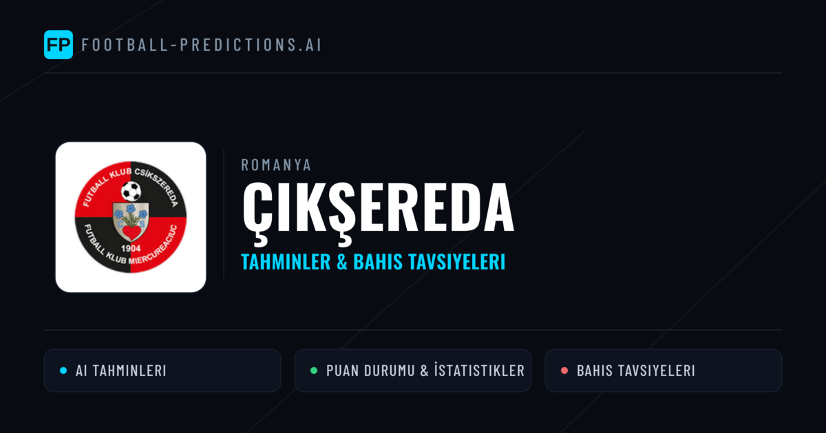 Çikşereda Tahminleri & İstatistikler