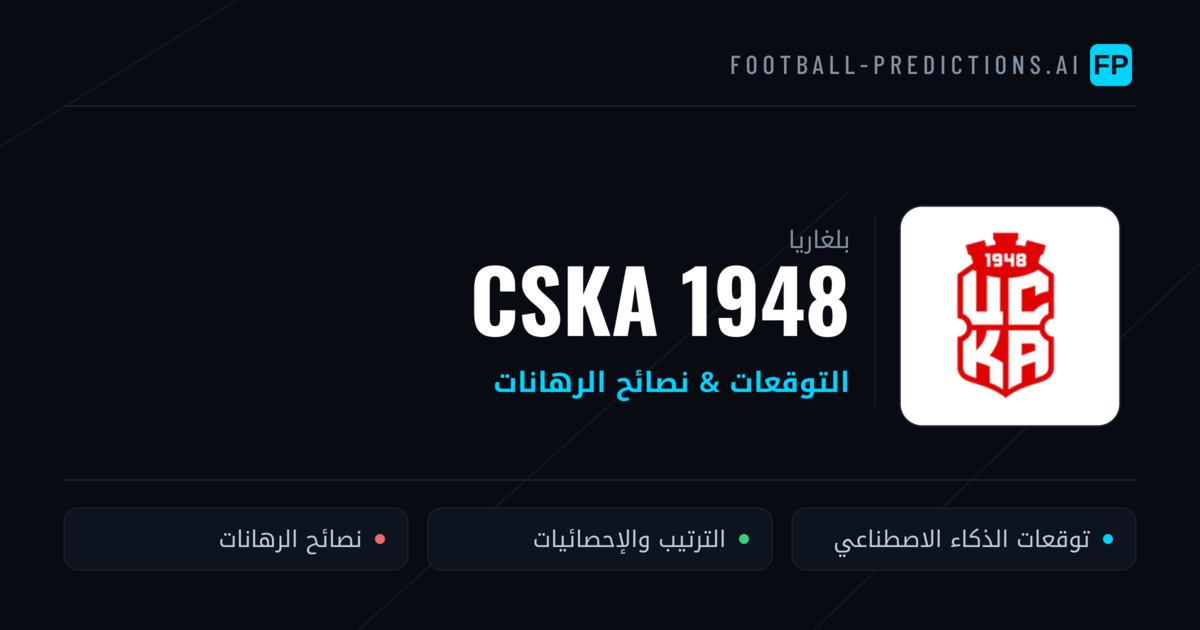 CSKA 1948 توقعات واحصائيات