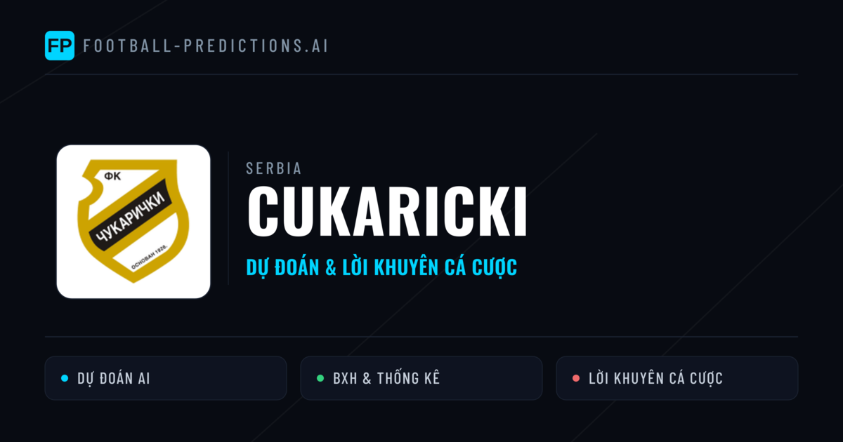 Cukaricki Dự đoán & Thống kê