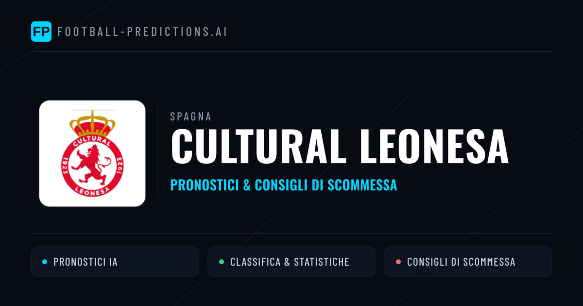Pronostici e Statistiche Cultural Leonesa