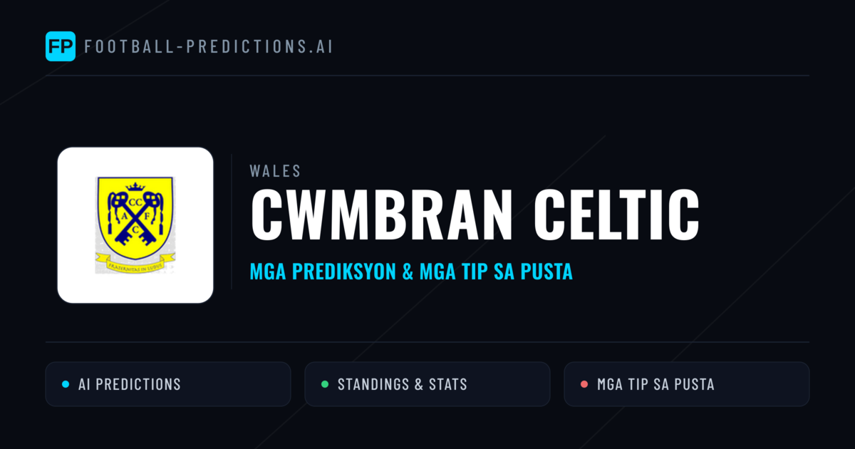 Cwmbran Celtic Predictions & Stats