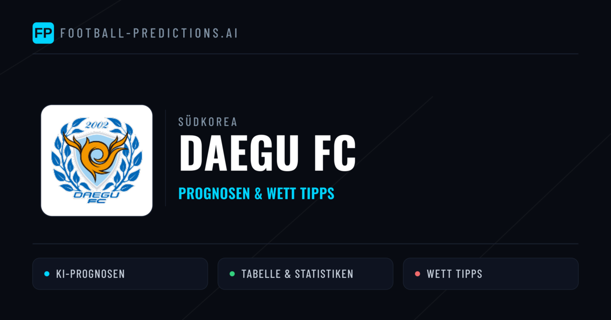 Daegu FC Prognosen & Statistiken