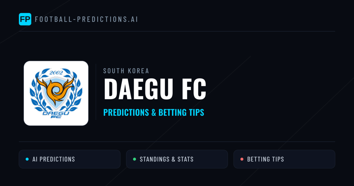 Daegu FC Predictions & Stats