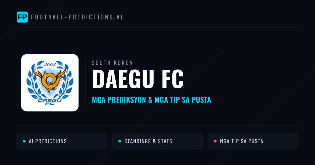 Daegu FC Predictions & Stats