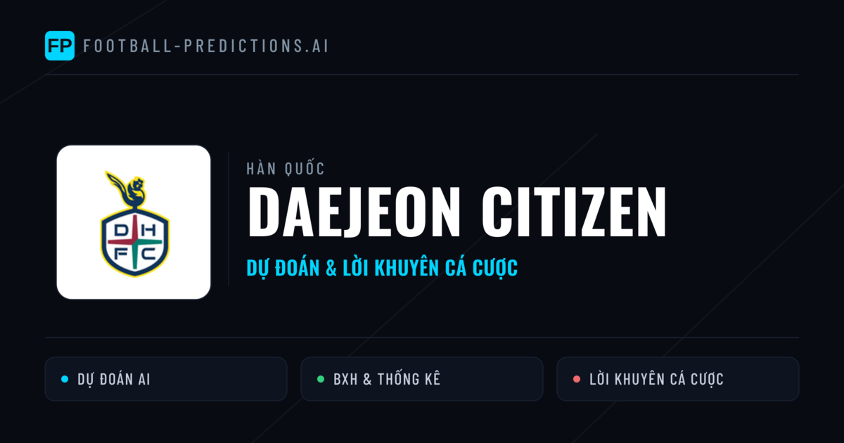 Daejeon Citizen Dự đoán & Thống kê