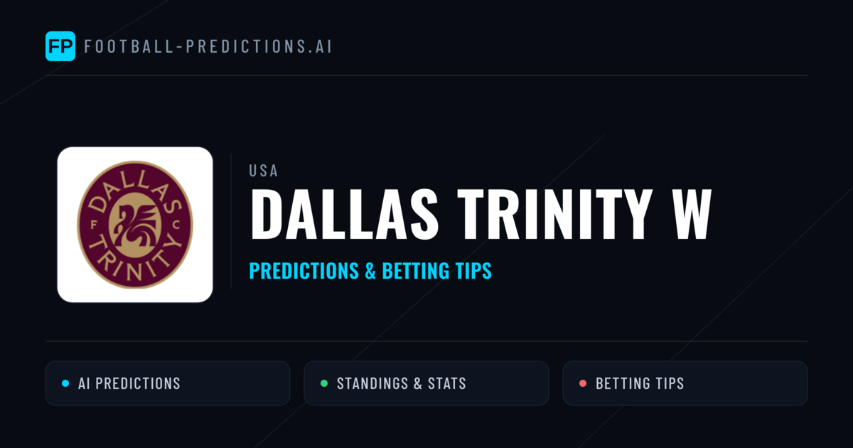 Dallas Trinity W Predictions & Stats