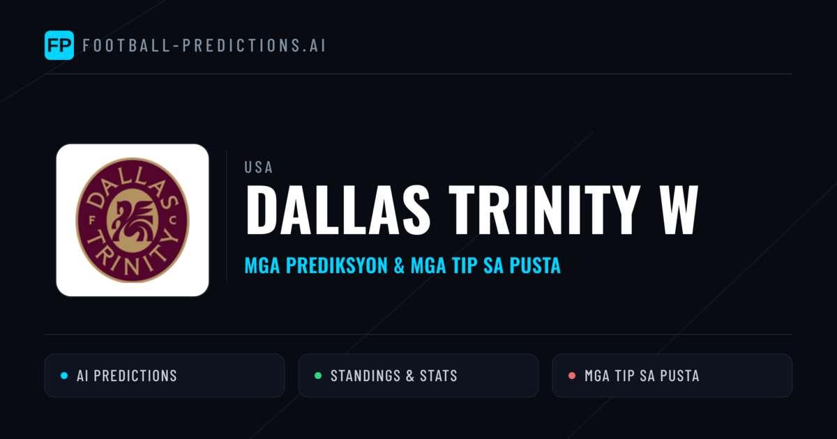 Dallas Trinity W Predictions & Stats