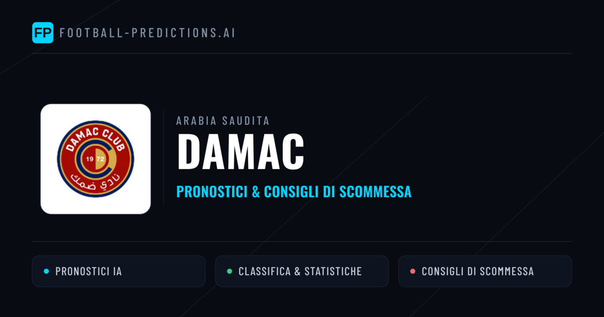 Pronostici e Statistiche Damac