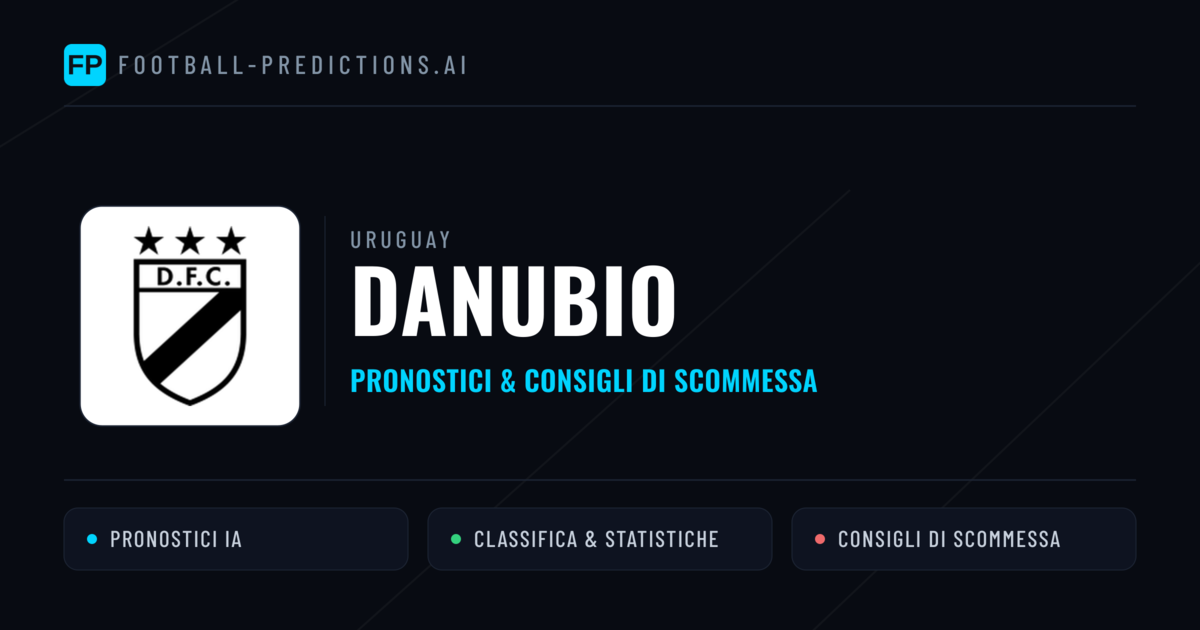 Pronostici e Statistiche Danubio