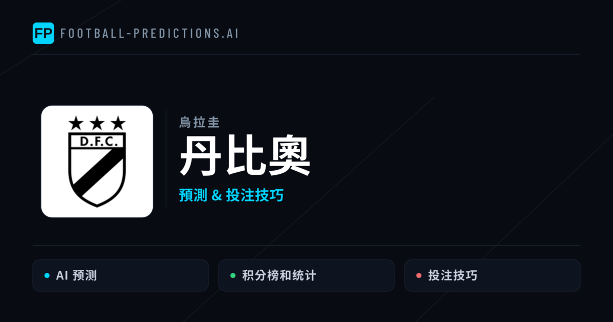 丹比奧 運彩分析｜足球預測與數據