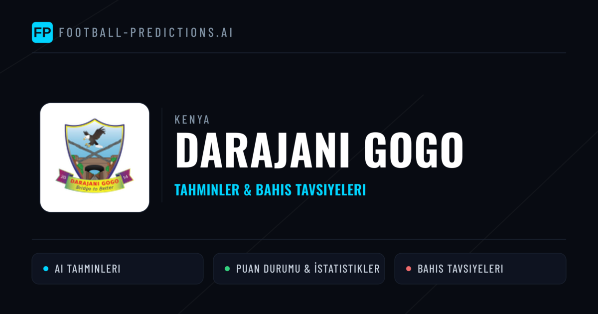 Darajani Gogo Tahminleri & İstatistikler