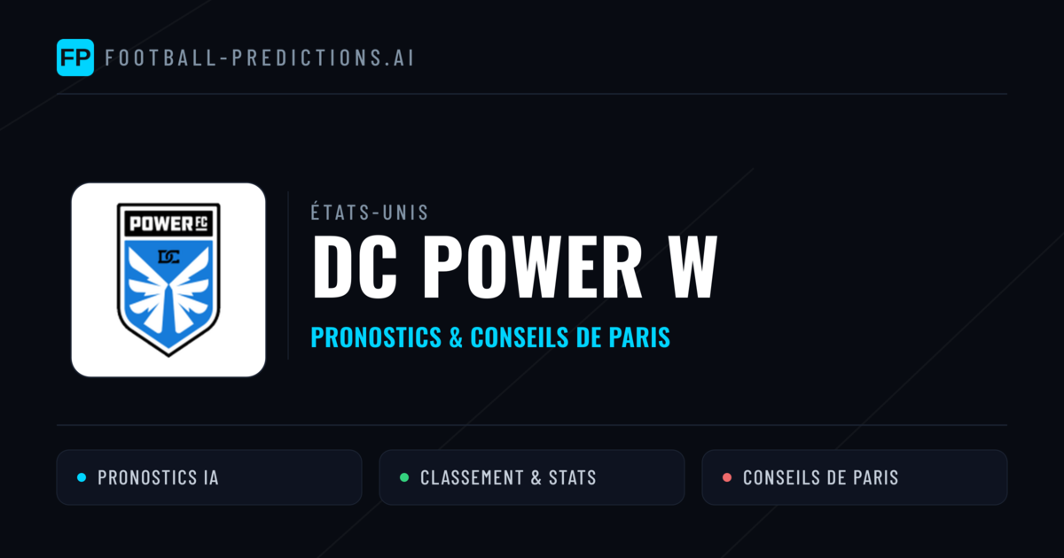 DC Power W Pronostics & Statistiques
