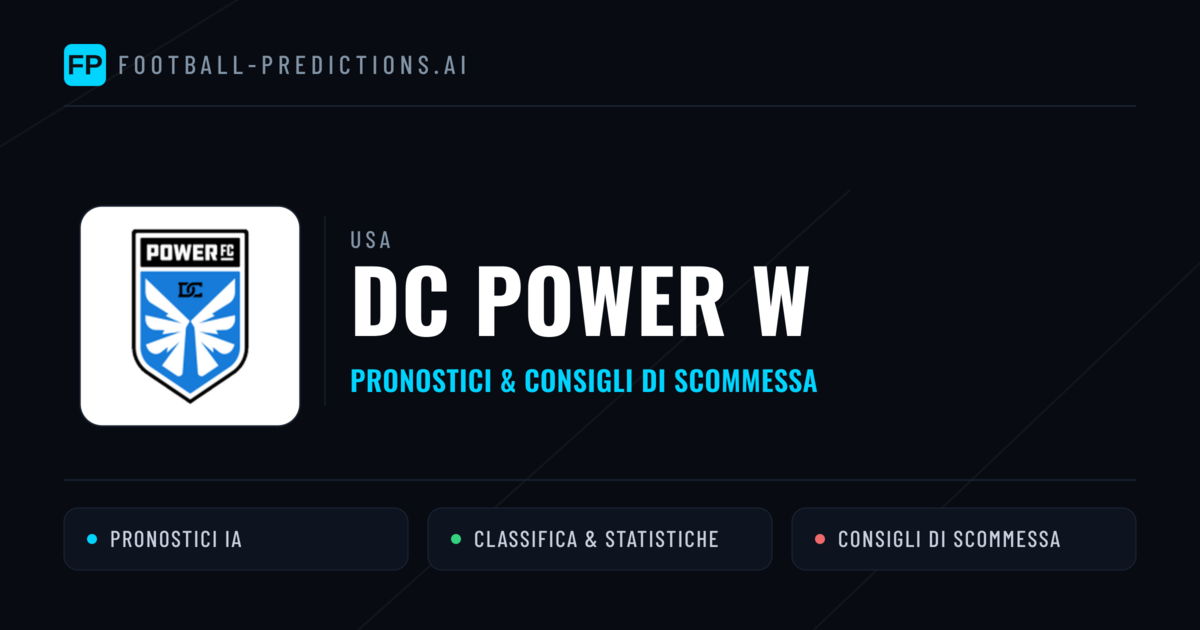 Pronostici e Statistiche DC Power W
