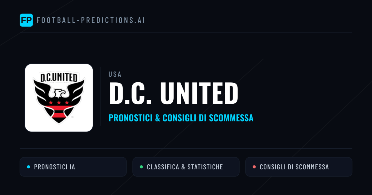 Pronostici e Statistiche D.C. United