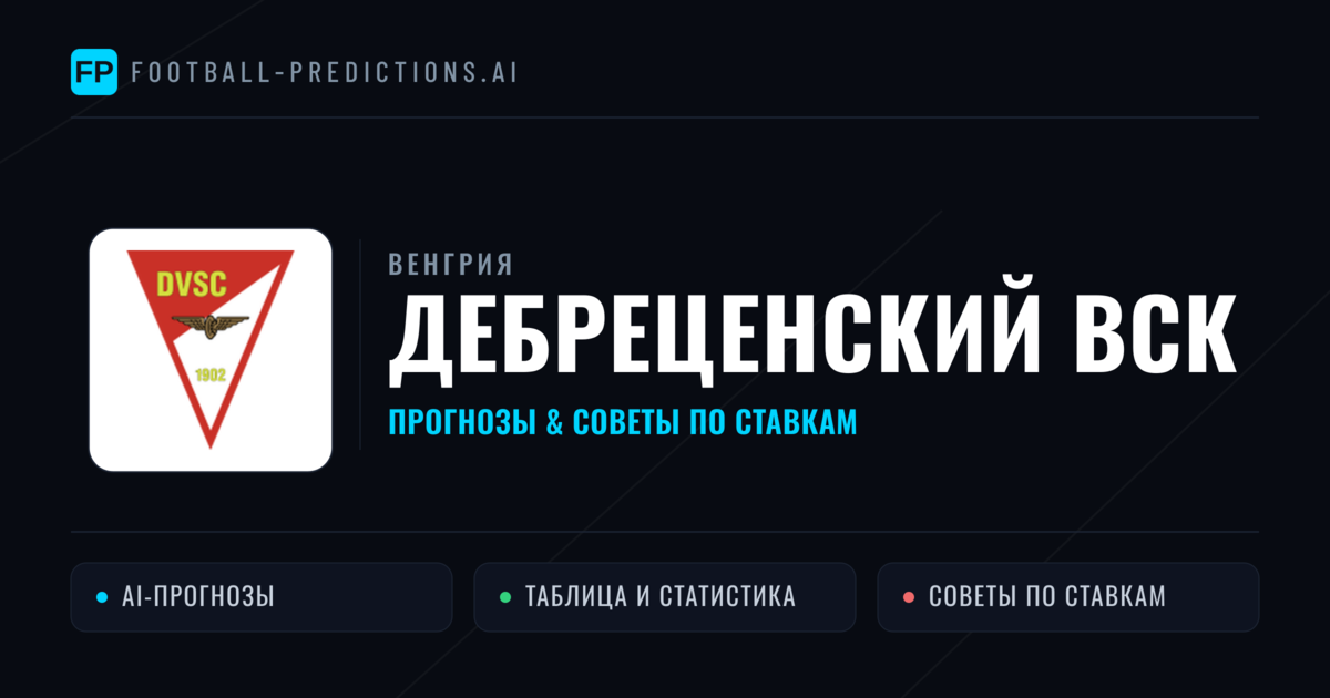 Дебреценский ВСК прогнозы и статистика
