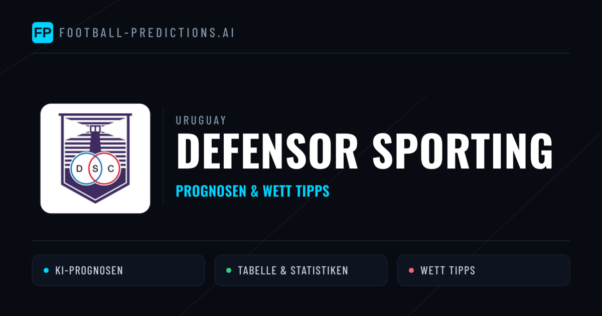 Defensor Sporting Prognosen & Statistiken