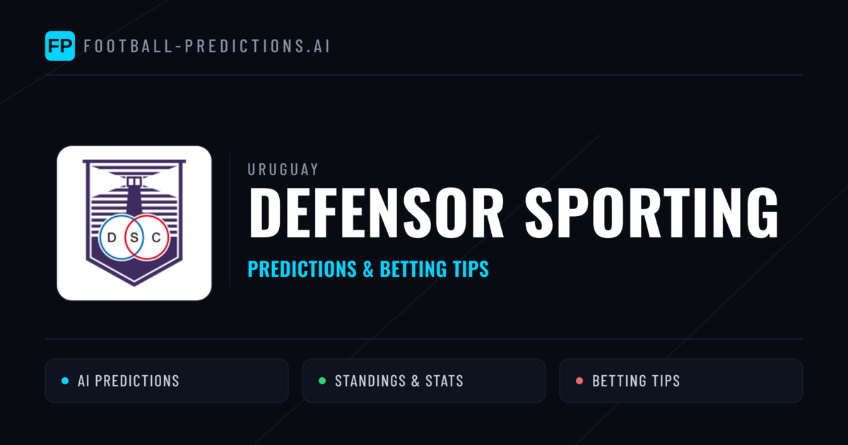 Defensor Sporting Predictions & Stats