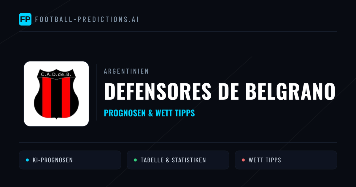 Defensores de Belgrano Prognosen & Statistiken
