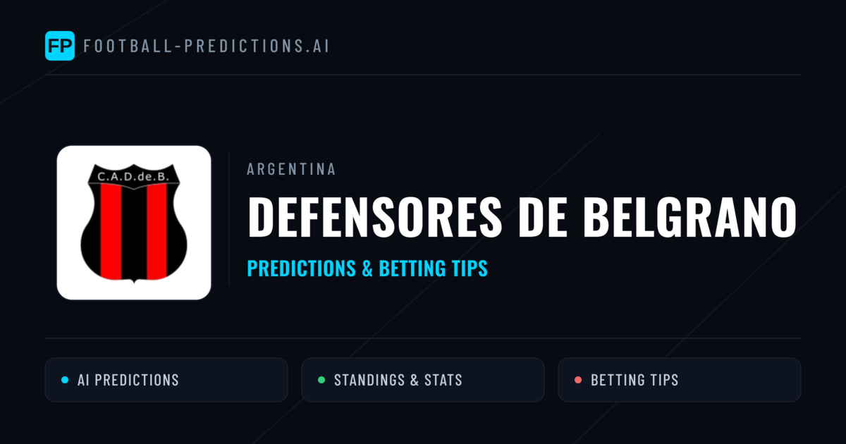 Defensores De Belgrano Predictions & Stats