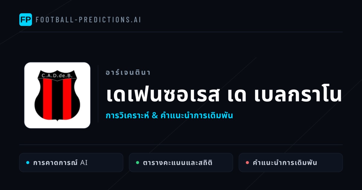 เดเฟนซอเรส เด เบลกราโน การวิเคราะห์และสถิติ
