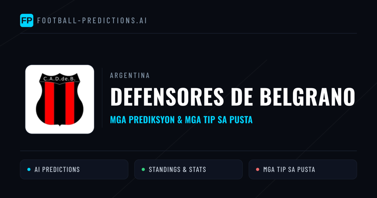 Defensores de Belgrano Predictions & Stats