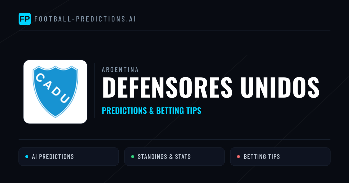 Defensores Unidos Predictions & Stats