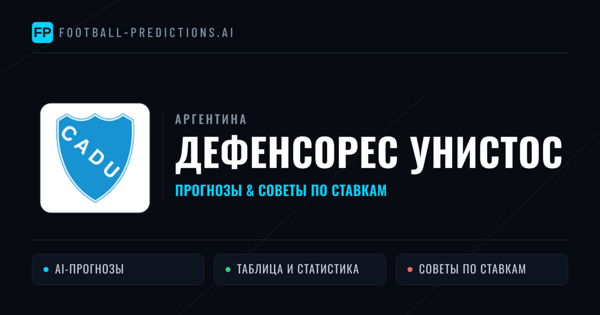 Дефенсорес Унистос прогнозы и статистика
