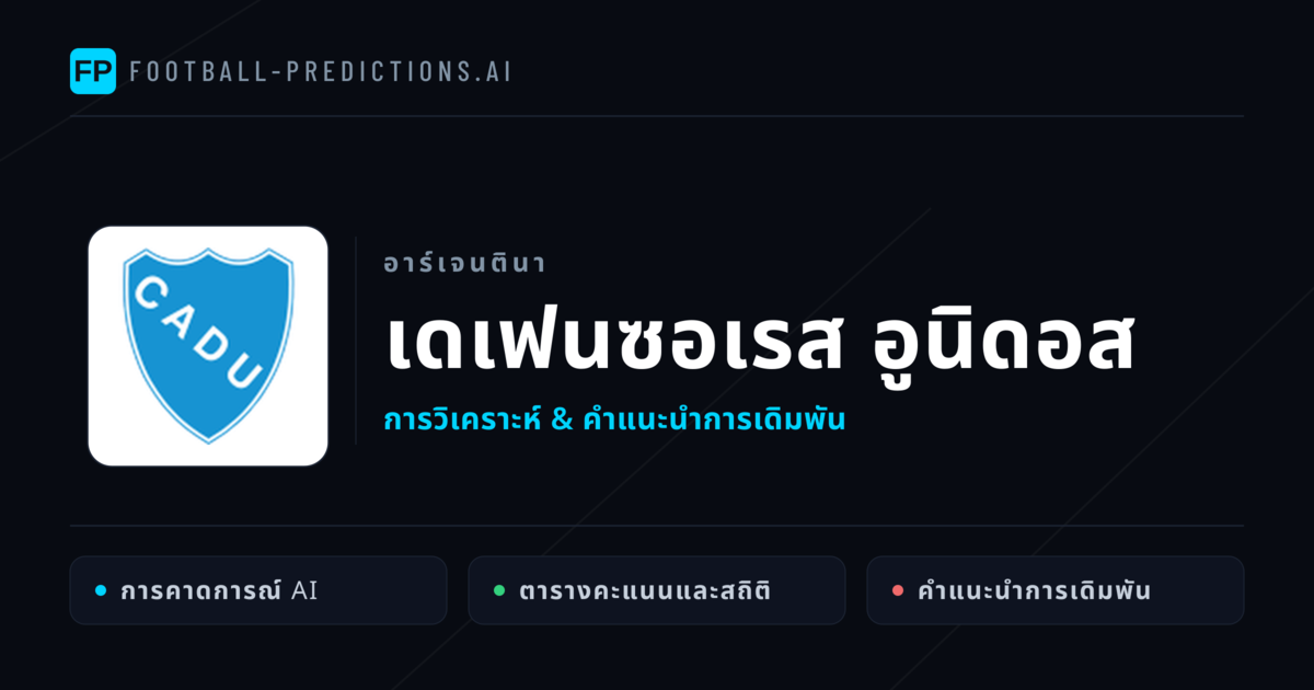 เดเฟนซอเรส อูนิดอส การวิเคราะห์และสถิติ