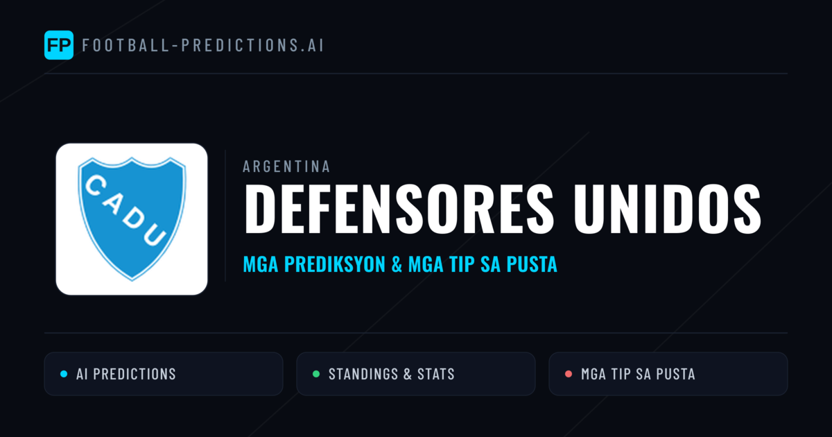 Defensores Unidos Predictions & Stats