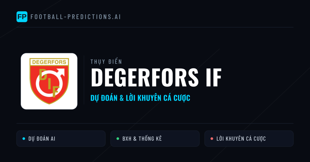 Degerfors IF Dự đoán & Thống kê